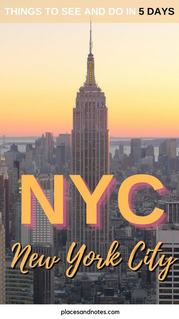 NYC New York City Things to see and do in 5 days USA