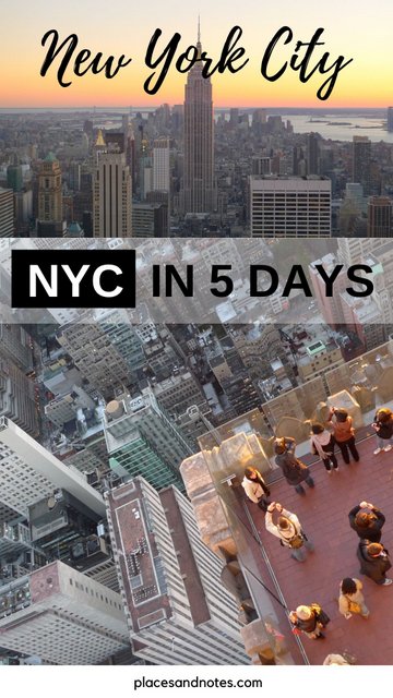 New York City NYC Things to see and do in 5 days USA