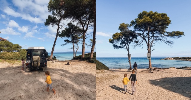 Karydi-plaža-Halkidiki-Grčija-Sitonija-potopis-potovanje-z-otroki
